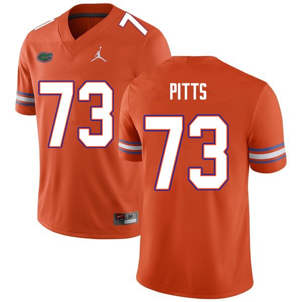 Men #73 Mark Pitts Florida Gators College Football Jerseys Orange